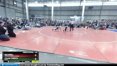 105 lbs Cons. Round 2 - Ethan Creech, Kuna vs Ian Snell, Kimberly Middle School