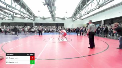 140-H lbs Round Of 64 - Marco Cocca, Caldwell vs Grant Goldan, North Hunterdon