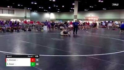 106 lbs Round 2 (6 Team) - Noah Roser, Sunbear Wrestling vs Alex Mentzer, Bubbletown Mat