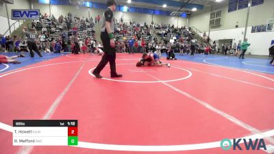 96 lbs Semifinal - Tyler Howell, R.A.W. vs Ryker Mefford, Salina Wrestling Club