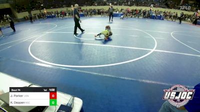 55 lbs Semifinal - Jackson Parker, Lions Wrestling Academy vs Keb Deppen, Norman Grappling Club