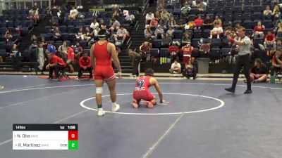 141 lbs Consi Of 8 #1 - Nik Oba, Santa Rosa vs Richard Martinez, Bakersfield