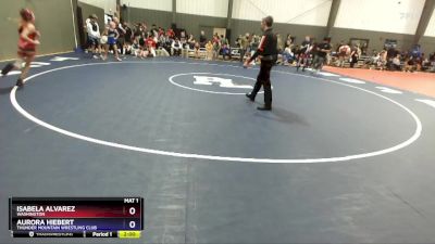 115-125 lbs Round 3 - Isabela Alvarez, Washington vs Aurora Hiebert, Thunder Mountain Wrestling Club