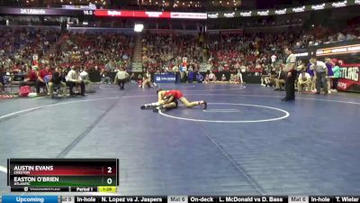 2A-138 lbs Champ. Round 2 - Easton O`Brien, Atlantic vs Austin Evans, Creston