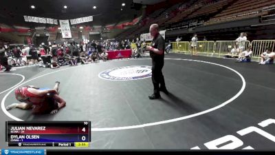 182 lbs Round 1 (16 Team) - Julian Nevarez, KCWA vs Dylan Olsen, CMWA