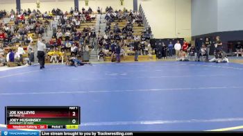 165 lbs Champ. Round 2 - Joe Kallevig, MN-West CC vs Joey Mushinsky, University Of Mary