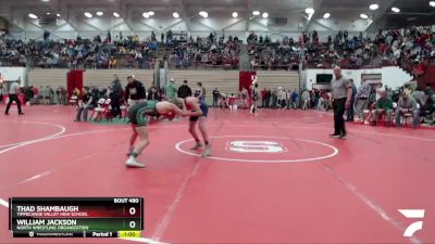 113 lbs Cons. Round 4 - William Jackson, North Wrestling Organization vs Thad Shambaugh, Tippecanoe Valley High School