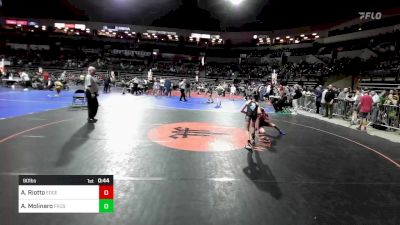 90 lbs Consi Of 8 #1 - Anthony Riotto, Edge Wrestling vs Anthony Molinaro, Frost Gang