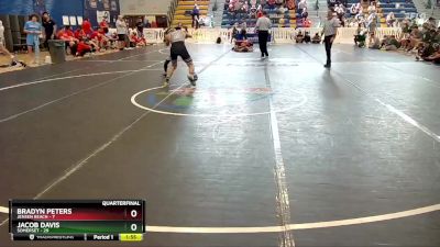 150 lbs Quarterfinals (8 Team) - Bradyn Peters, Jensen Beach vs Jacob Davis, Somerset