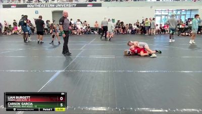 84 lbs Round 3 (4 Team) - Carson Garcia, Tallahassee War Noles vs Liam Burgett, Finger Lakes Elite