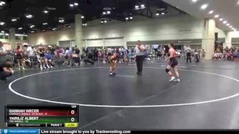 120 lbs Round 6 (10 Team) - Hannah Wecer, Charlie`s Angels- GA Black vs Yairiliz Albert, The Angels
