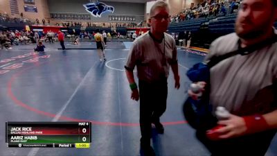 120 lbs Cons. Round 2 - Aariz Habib, Plano East vs Jack Rice, Dallas Highland Park