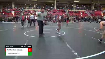 90 lbs Cons. Round 4 - Mikeil Marshall (male), South Central Punishers vs Tasi Stevenson, Greater Heights Wrestling