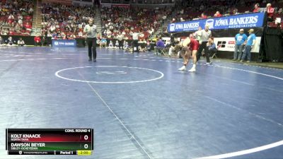 1A-144 lbs Cons. Round 4 - Dawson Beyer, Sibley-Ocheyedan vs Kolt Knaack, North Tama