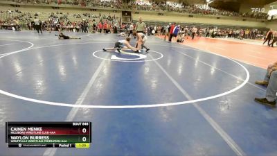 105 lbs Quarterfinal - Cainen Menke, Hillsboro Wrestling Club-AAA vs Waylon Burress, Wentzville Wrestling Federation-AAA