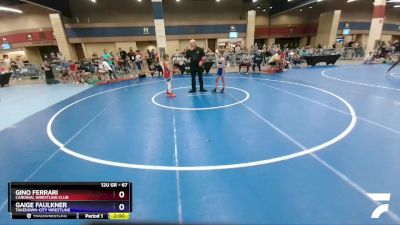 67 lbs Cons. Semi - Gino Ferrari, Cardinal Wrestling Club vs Gaige Faulkner, Takedown-City Wrestling