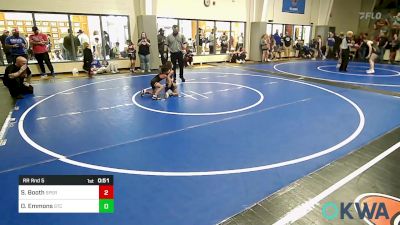 46 lbs Rr Rnd 5 - Sunni Booth, Sperry Wrestling Club vs Olivia Emmons, Grove Takedown Club