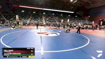 2A-126 lbs Quarterfinal - Allyster Ingraham, Saratoga vs Will Ward, Thermopolis