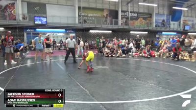 55 lbs Cons. Round 3 - Jackson Steiner, Niceville Eagles Wrestling Clb vs Adam Rasmussen, Backyard Brawlers