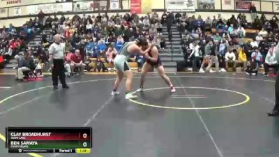 215 lbs Champ. Round 1 - Ben Sawaya, Perrysburg vs Clay Broadhurst, Avon Lake