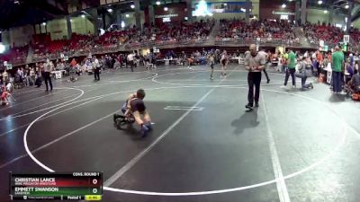 65 lbs Cons. Round 1 - Christian Lance, WWC Predator Wrestling vs Emmett Swanson, Lakeview