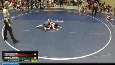 53 lbs Cons. Round 2 - Gabriel Myers, LV Bear Wrestling Club vs Treygan Cates, Round Mountain