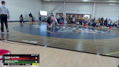 184 lbs Cons. Semi - Nicholas Hall, Delaware Valley vs Ryder Slayton, Messiah