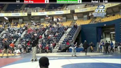 141 Champ.-Round-1, Undrakhbayar Khishignyam, The Citadel,  vs Dan King, Cleveland State,