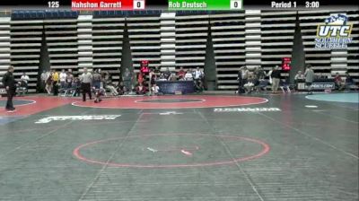 125 lbs quarterfinal Nahshon Garrett Cornell vs. Rob Deutsch Old Dominion University