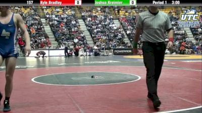 157 Quarterfinal, Kyle Bradley, Missouri vs Joshua Kreimier, Air Force