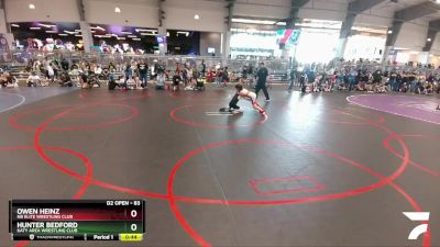 83 lbs Cons. Round 3 - Owen Heinz, NB Elite Wrestling Club vs Hunter Bedford, Katy Area Wrestling Club