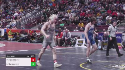 145 lbs Final - Pierson Manville, State College vs Luke Simcox, Central Mountain