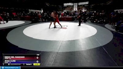 170 lbs Round 4 (16 Team) - Diego Del Manzano, TCWA vs Ryan Clink, NAWA