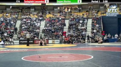 174 lbs quarterfinal Logan Storley Minnesota vs. Turtogtokh Luvsandorj