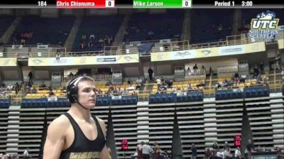 184 lbs quarterfinal Chris Chionuma Oklahoma State vs. Mike Larson Missouri