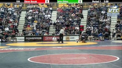 184 lbs quarterfinal Steve Bosak Cornell vs. John Eblen Missouri