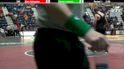 285 lbs quarterfinal Alan Gelogaev Oklahoma State vs. James Lawson Penn State