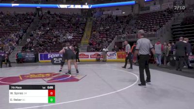 285 lbs 7th Place - Wilson Spires, General McLane vs Owen Reber, Berks Catholic