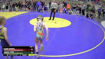 63 lbs Cons. Round 4 - Redek Voss, Roseburg Mat Club/Umpqua Valle vs Luke Nowka, Barlow Mat Club (DBA Barlow Wr