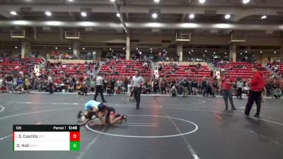 105 lbs Cons. Round 4 - Santiago Castillo, South Central Punishers vs Dylan Hall, Greater Heights Wrestling