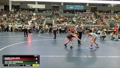 90 lbs Champ. Round 1 - Kasen Williams, Moyer Elite vs Peyton Waterman, Team Grind House