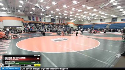 149 lbs Champ. Round 1 - Claude Buckmaster, Heidelberg University vs Zach Sato, Wisconsin-Eau Claire