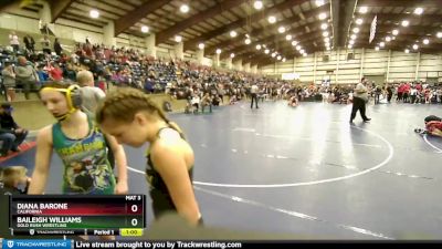 119 lbs Quarterfinal - Baileigh Williams, Gold Rush Wrestling vs Diana Barone, California