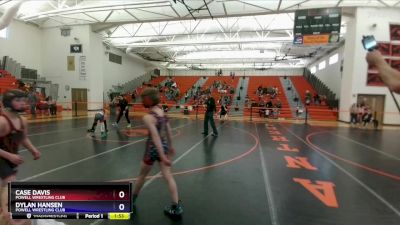 78 lbs Round 2 - Case Davis, Powell Wrestling Club vs Dylan Hansen, Powell Wrestling Club