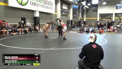 142 lbs Round 3 (16 Team) - Millie Jensen, Nebraska Wrestling Academy vs Taylin Silco, Sisters On The Mat