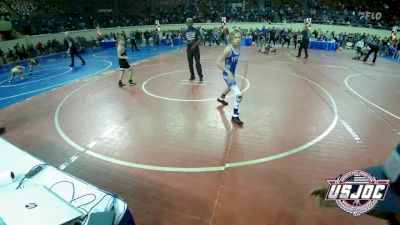 76 lbs Consi Of 8 #1 - Daxen DeLaCerda, Bristow Youth Wrestling vs Ashtin Ezell, Standfast