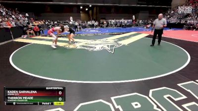 6A-150 lbs Quarterfinal - Therron Meade, Gardner Edgerton vs Kaden Garvalena, Dodge City