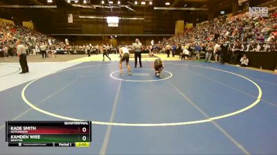 5A-150 lbs Quarterfinal - Kade Smith, Hutchinson vs Kamden Wise, Newton