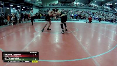 165 lbs Cons. Round 3 - David McClellan, Macon Youth Wrestling-AA&nbsp; vs Rylon Kaeding, Jackson County Wrestling-AAA