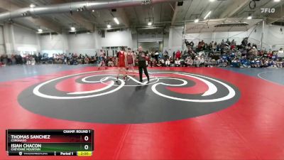 138 lbs Champ. Round 1 - Thomas Sanchez, Coronado vs Isiah Chacon, Cheyenne Mountain